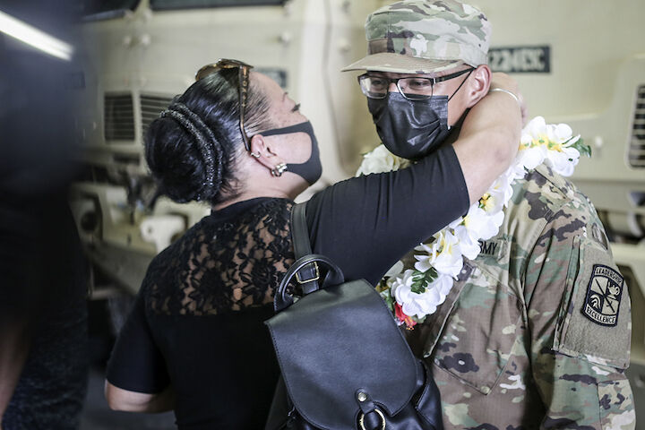 Cadet Jaymen Shimizu completes National Guard, UOG ROTC basic training